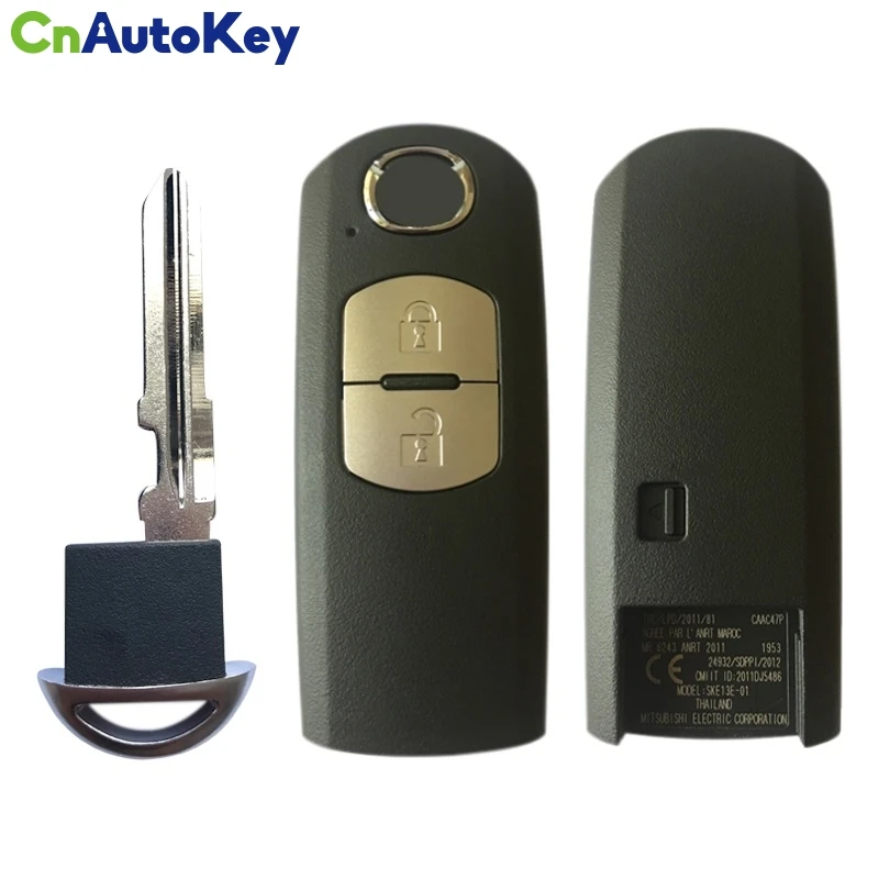 

For Mazda 3 CX-5 2015-2019Smart Remote Key Fob 2 Button 433MHz PCF7953 FCC: SKE13E-01 SKE13E-02 CN026015