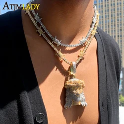2026 New Bling Jesus Christ Head Necklace Full Micro Paved 5A Cubic Zirconia Pendant For Men Iced Out Charm Hip Hop Jewelry