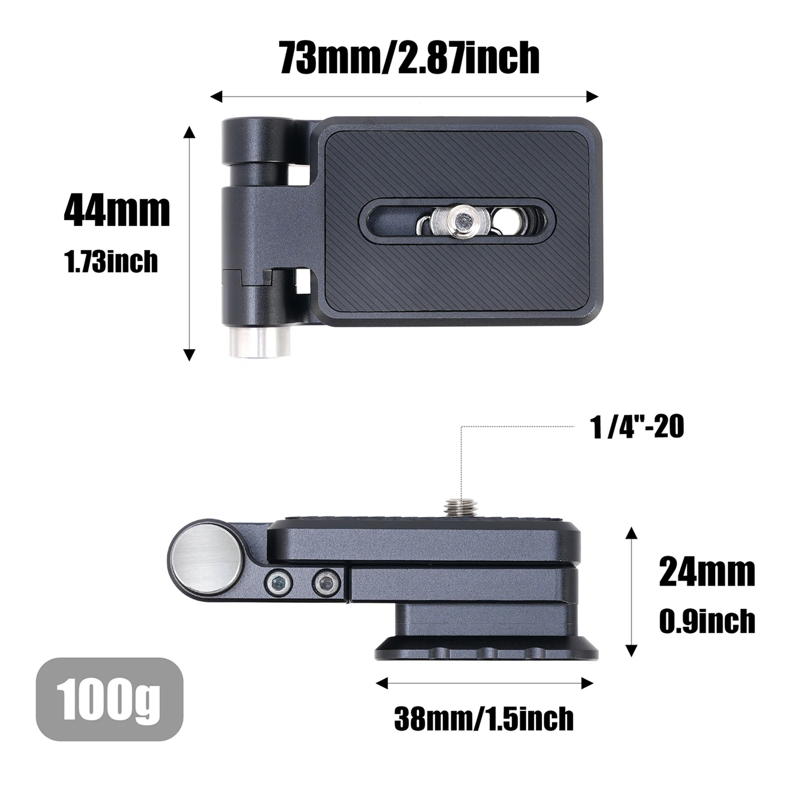 DSLR Camera Folding L Bracket Vertical Horizontal Switching Camera Mount Quick Release Plate for Arca Swiss for Tripod Gimbal