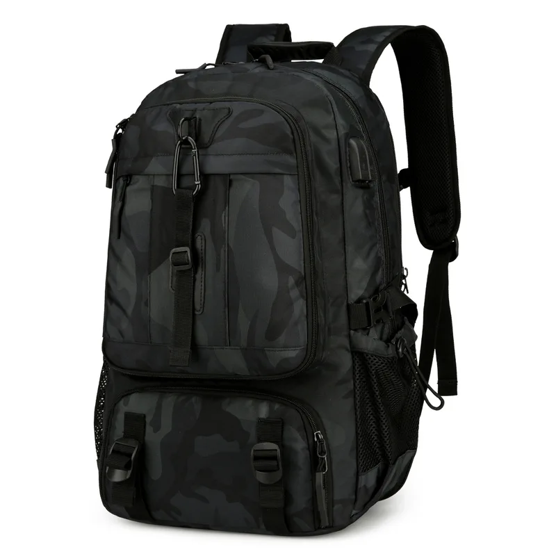 Business Casual Men's Backpack Expansion Anti-splashing Backpack Urban Simple Rechargeable Belt Shoe Cango Student School Bag