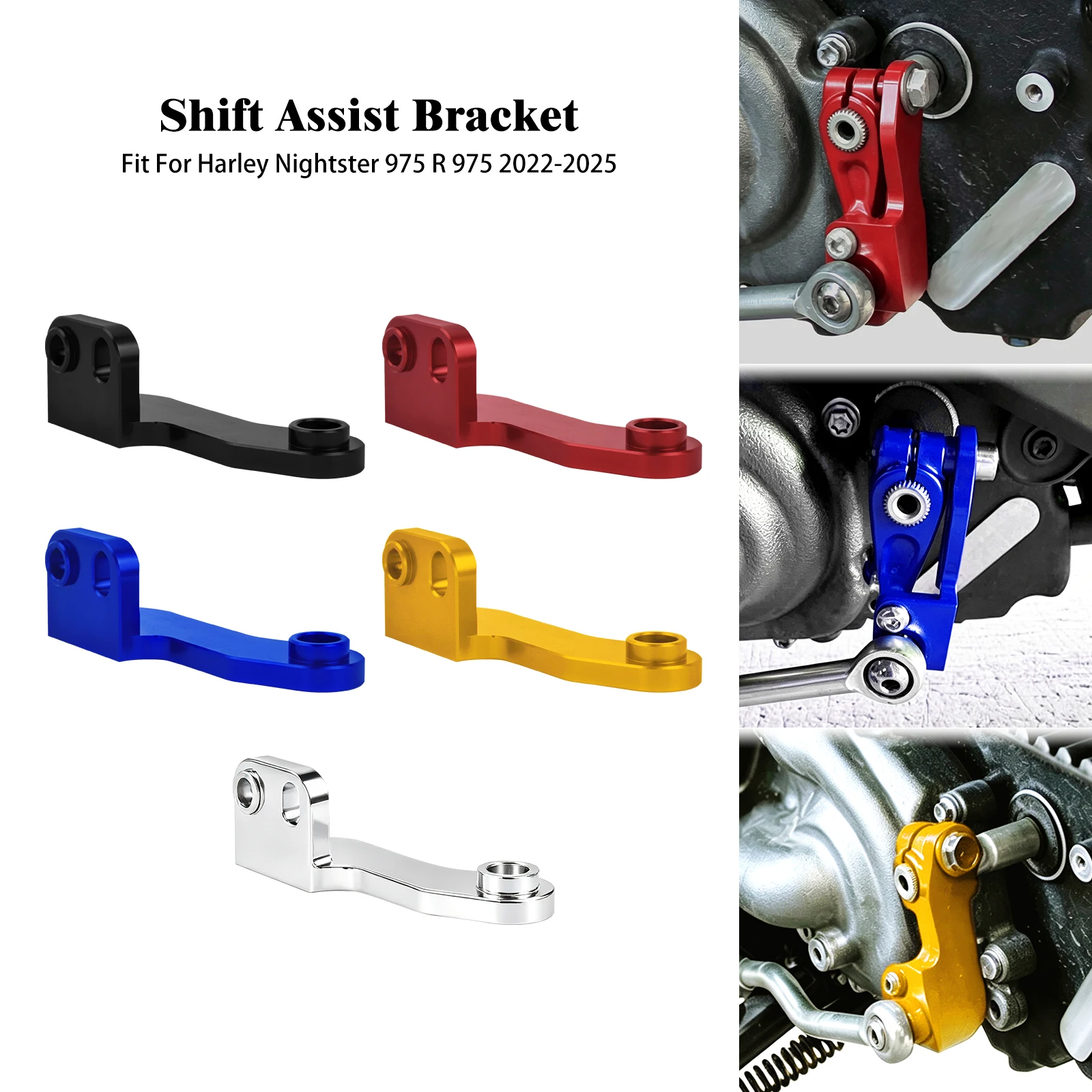 Motorcycle Transmission Booster Gear Shift Assist Bracket Aluminium CNC For Harley Nightster 975 RH975 RH 975 Special 2022-2025