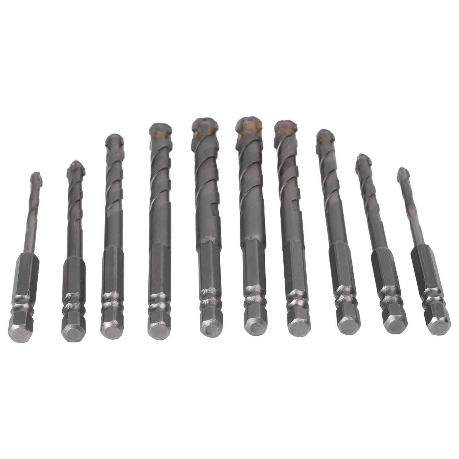 Multi Size Drill Set Eccentric Drill Bit For Home Renovation 10 Mm Milling Cutter Wide Application Range Accurate Drilling