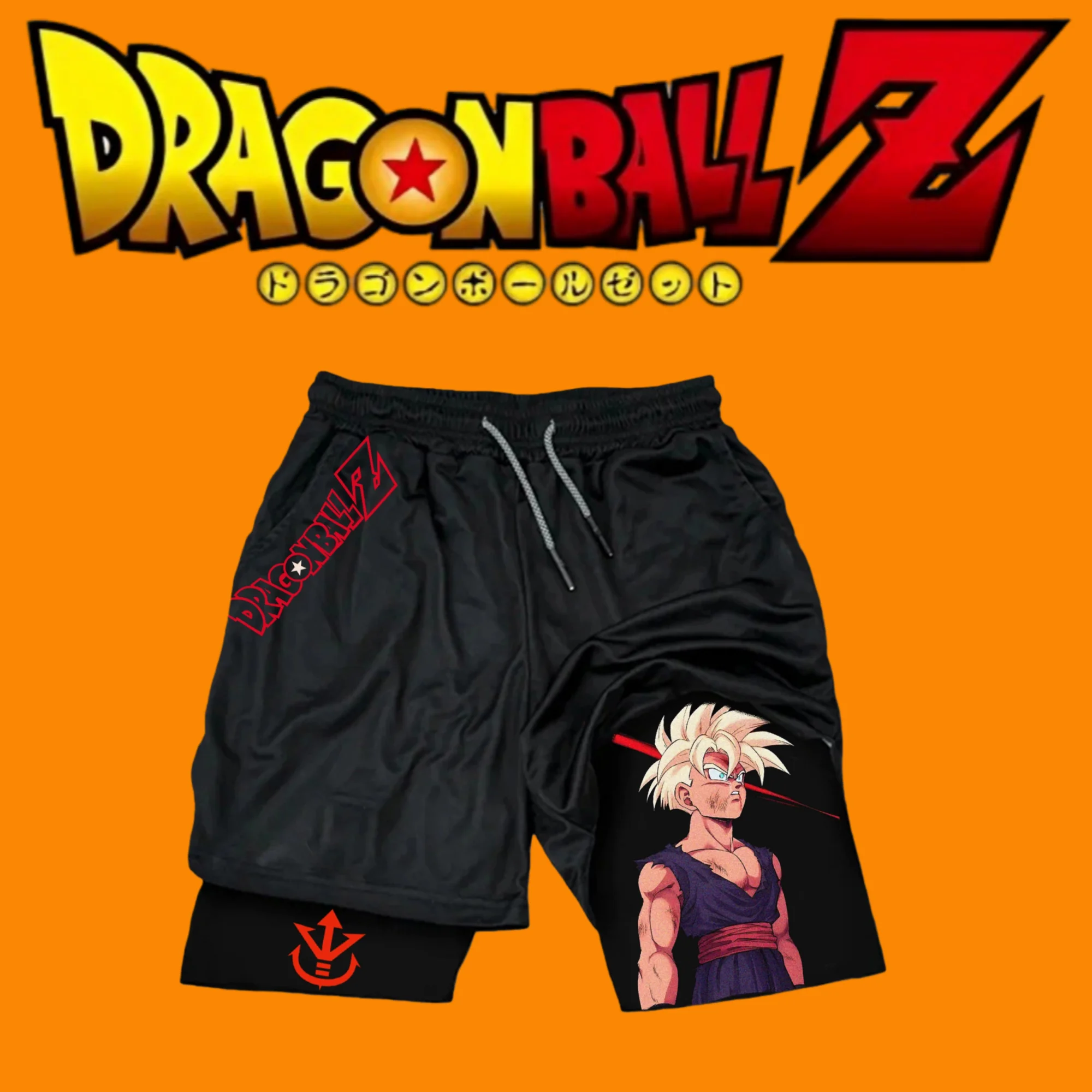 

Новейшие двухслойные шорты в стиле аниме Dragon Ball Goku Gito — это модные летние шорты из двух частей из 100% чистого хлопка.