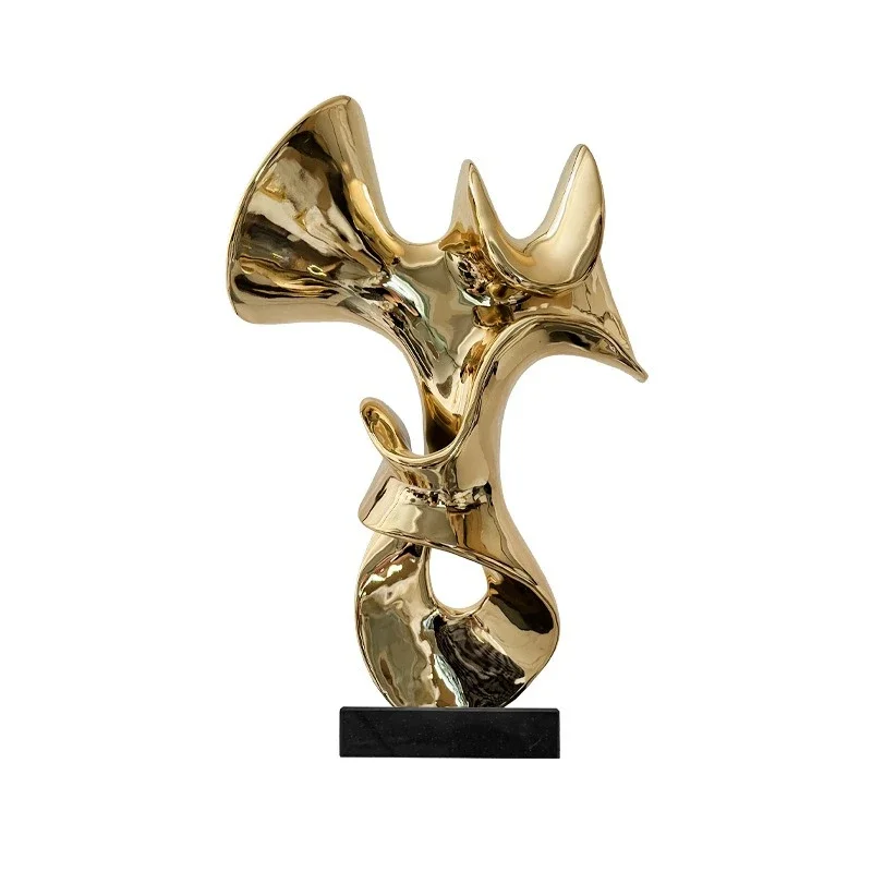 

Sculpture Artwork Simple Modern Abstract Resin Decoration Porch Table Ornament