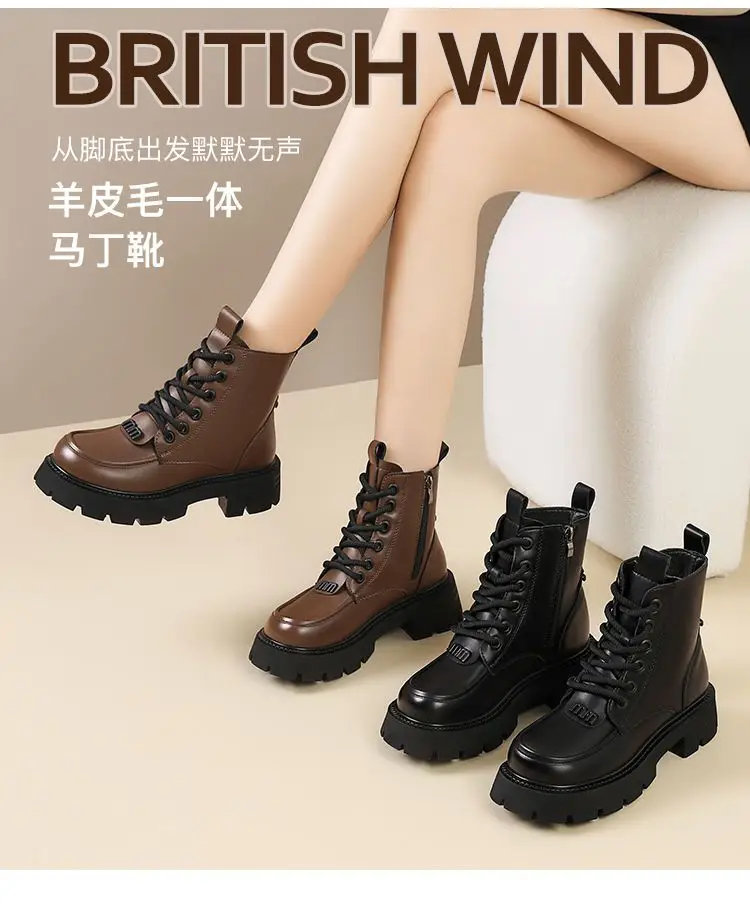 

Модные женские ботинки на толстой подошве с увеличенной высотой и теплым нескользящим дизайном для снегоfield Botines Mujer Zapatos