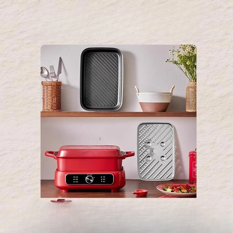 

Electric hot pot, barbecue, grilling, shabu, multi-functional integrated electric cooking pot
