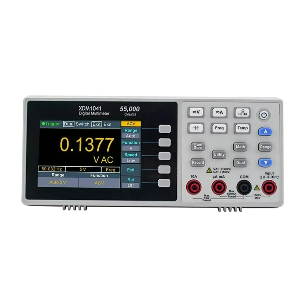

XDM1041 Digital Multimeter 55000 Counts High-Accuracy Desktop Multimeter TRMS AC/DC Tester Voltmeter