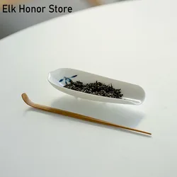 Pure Hand-painted Butterfly Orchid Tea Appreciate Tea Lotus Teaspoon Handmade Tea Shovel Tea Wake-up Device Tea Ceremony Cha He