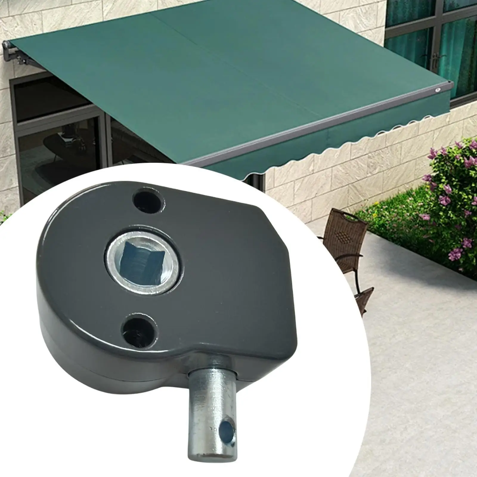 Canopy Awning Drive Gear Black Accessories for Outdoor Awning Apartment Yard