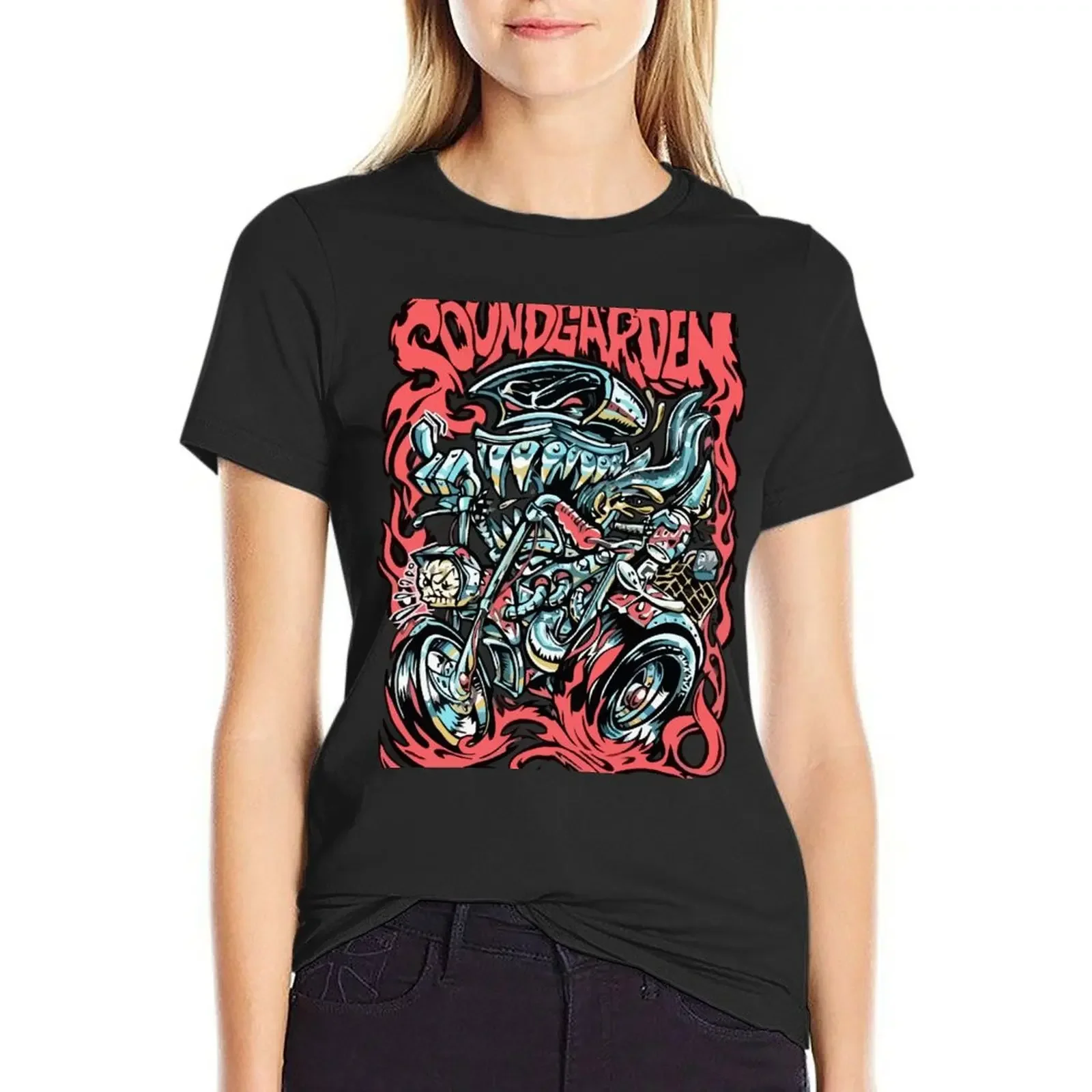 soundgarden tour T-shirt female shirts graphic tees Blouse t-shirt dress for Women sexy