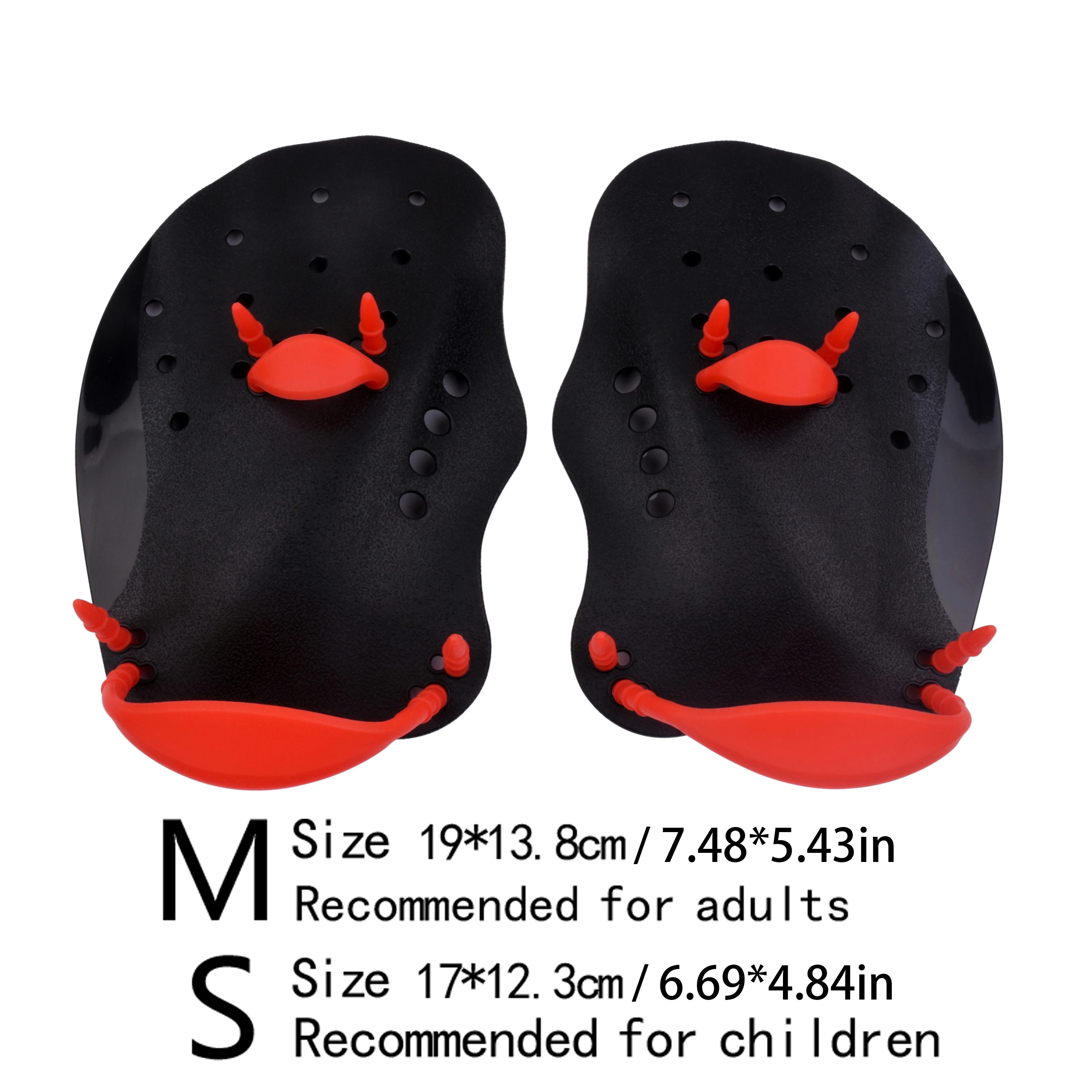 Schwarze Schwimmflossen für Kinder und Erwachsene, Freestyle-Trainingflossen, Professionelle Schwimmausrüstung – Detail 4