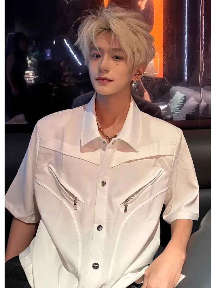 

Cleanfit American Sle irt Мужская летняя подушечка на молнии oulder White ort Sve irt Haome And Cool High End Feeling