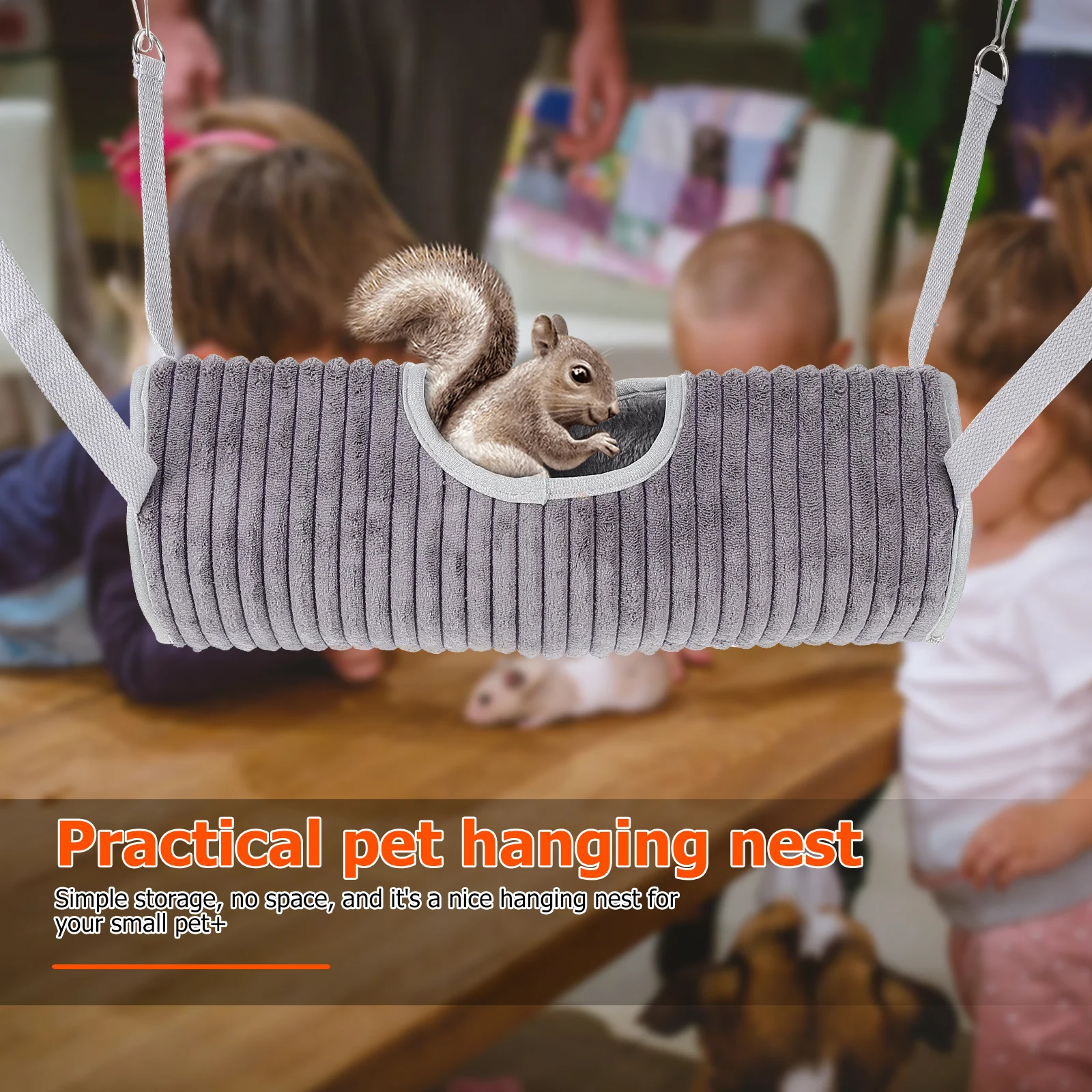 

1Pcs Small Pet Hanging Nest Strong Reliable Animal Hammock for Hamster Ferret Mouse Sleep Area Easy Setup Compact