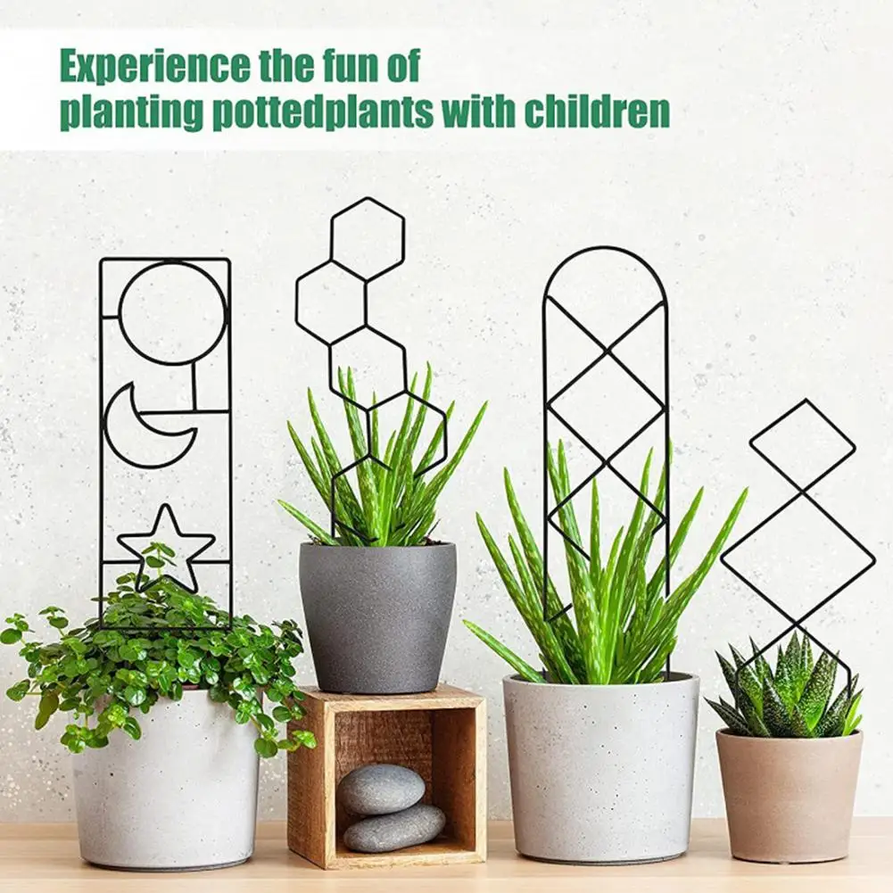 34/38/40cm Plant Support Reusable Flower Shaping Ivy Support No Deformation Stainless Plant Support Stakes Gardening Supplies