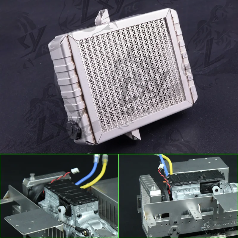 Réservoir d'eau de Simulation en métal, échelle 1:14, 1 pièce, pour camion Tamiya RC SCANIA 770S R620 VOLVO BENZ Arocs MAN TGX, accessoires de voiture