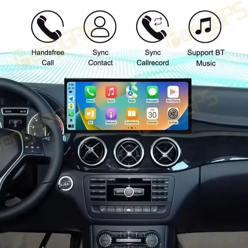

Qualcomm 15.8" Screen Car Radio For Mercedes-Benz B W246 2011-2014 NTG4.5 Android 14 GPS Multimedia Navigation Player Head Unit