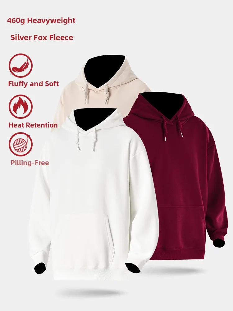 

Мужская утепленная толстовка-худи из флиса для зимы, американского стиля, с капюшоном, длинными рукавами, повседневная, молодежная, модная