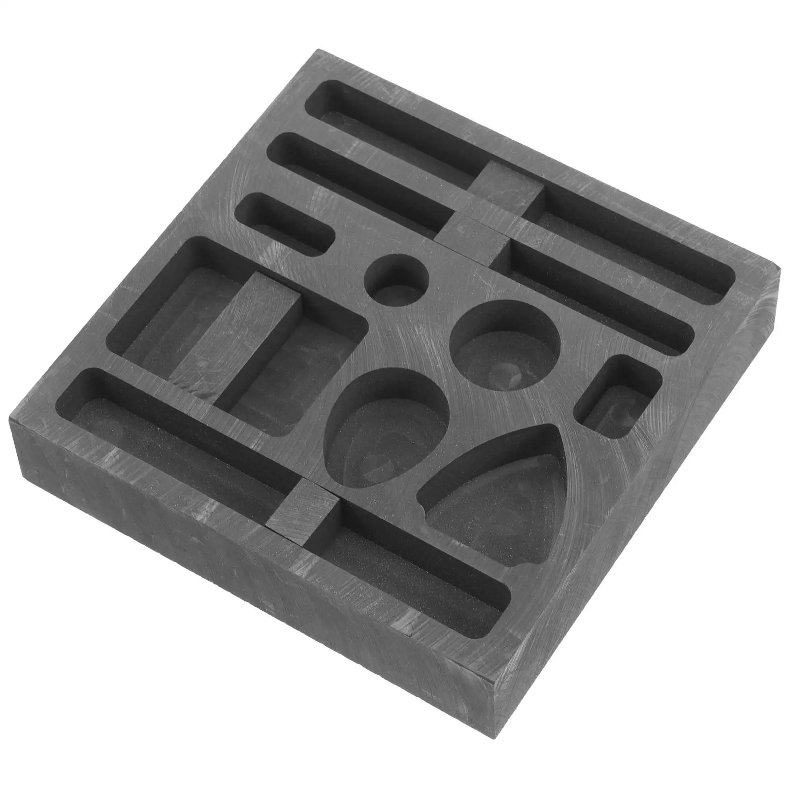 

10 Holes Graphite Oil Tank Mold Casting Metal Melting Tool Square Black Smelting Molds Jewelry Supplies Ingots DIY Accessories