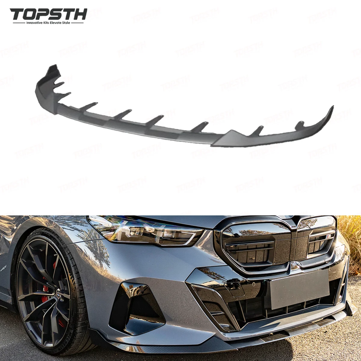 

2024-2025 for BMW 5 Series G60 G68 Dry Carbon Fiber Front Lip and Rear Bumper Diffuser New Upgrade for M5 Model