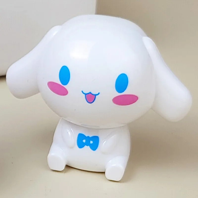 18-36 buah kartun Sanrio Kuromi Melody Cinnamoroll Doll Styling pensil rautan Macaron warna satu lubang rautan pensil