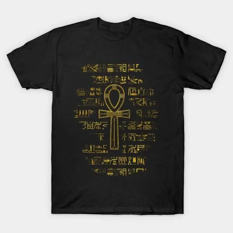 

Gold Egyptian Ankh Cross symbol T Shirt S 5XL Fast Shipping