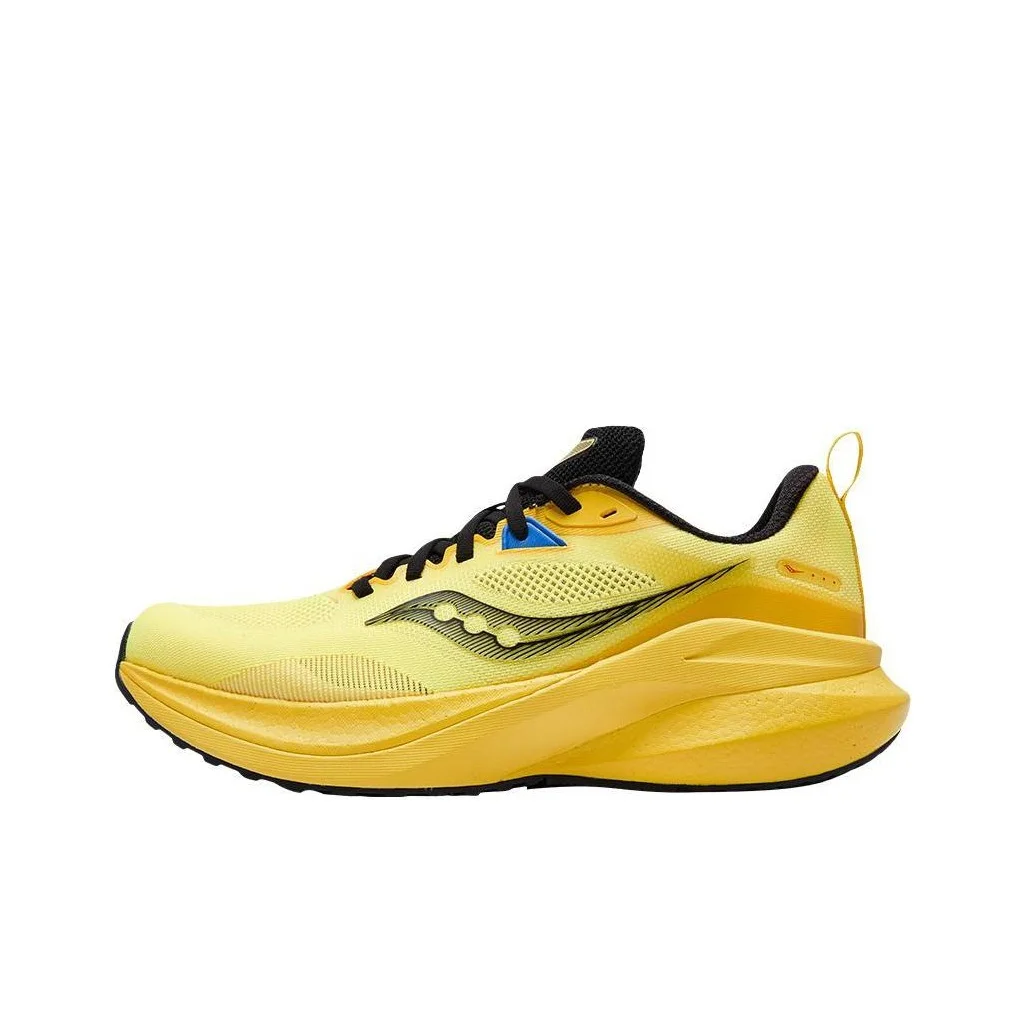

Saucony Abrasion Resistant Breathable Low top Training Running Shoes Unisex Yellow Black S28225-11