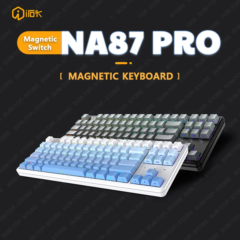 

Irok Na87 Pro Mechanical Keyboard Magnetic Switch Gaming Esports 8K Keyboard 8000hz RGB Hotswap Gamer Non-contact Keyboard