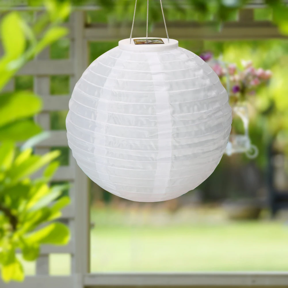 

2 шт. уличный садовый нейлоновый водонепроницаемый солнечный самоподвесной фонарь ландшафтный свет