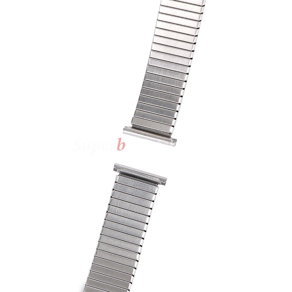12 14 16 مللي متر 18 مللي متر 20 مللي متر حزام الساعات المرن الفولاذ المقاوم للصدأ قابل للتعديل حزام ساعة اليد الرجال النساء تمتد توسيع معصمه اكسسوارات