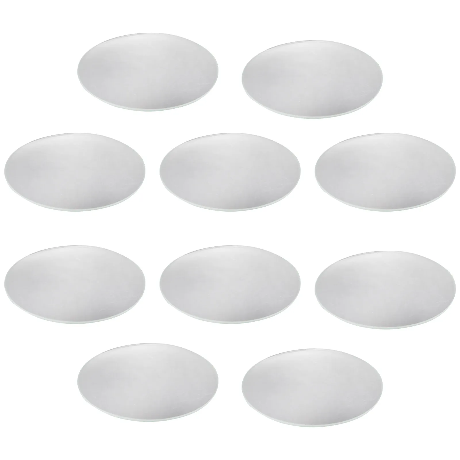 Lot de 10 coupelles d'évaporation en verre transparent rondes et plates pour expériences chimiques et enseignement