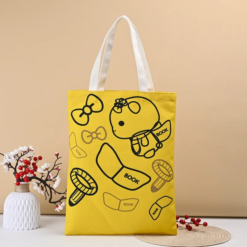 Custom  Canvas Bag Cotton Bag Custom Printed Logo Green Shopping Bag Portable Canvas Bag Cotton Bag Factory Wholesale