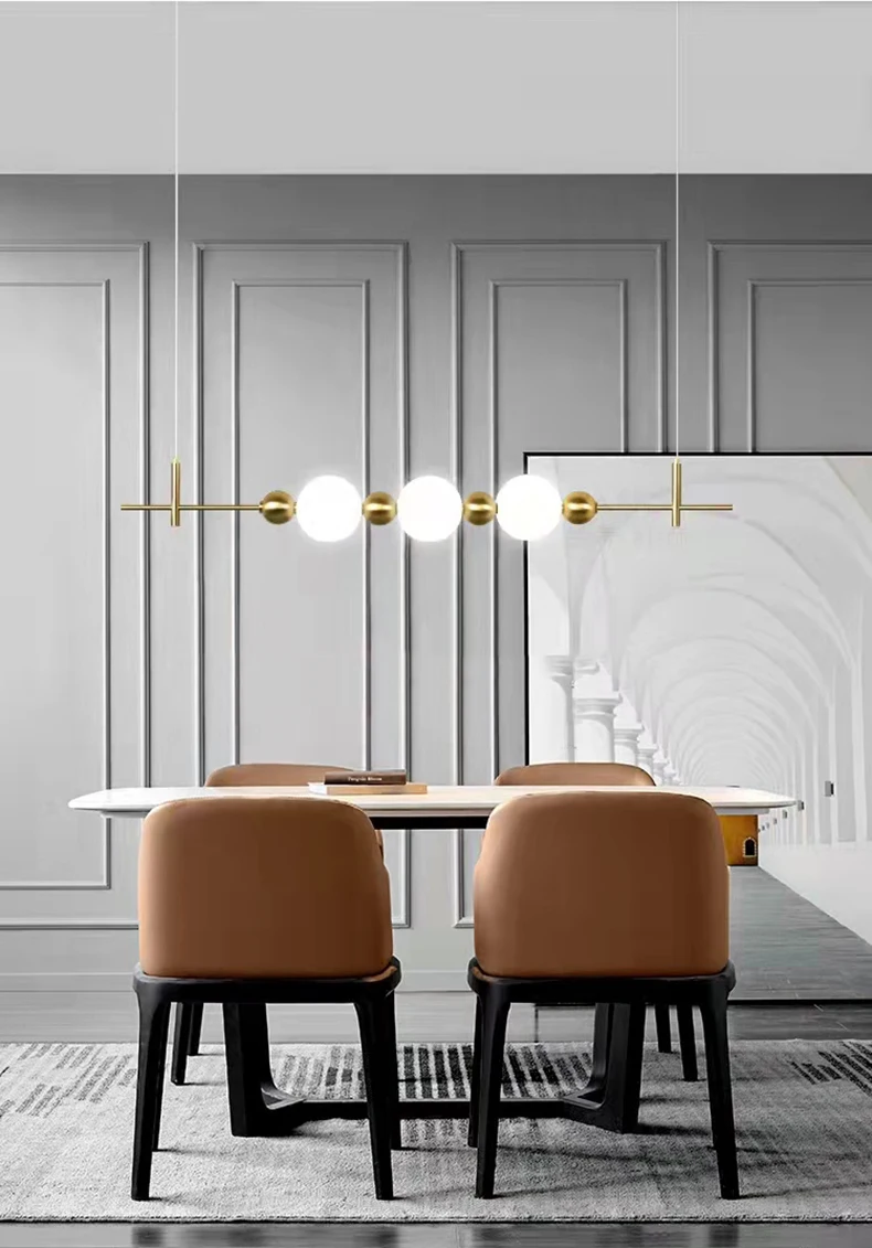 Design LED Wall Lamp White Acrylic Ball Gold Metal Bedrooom