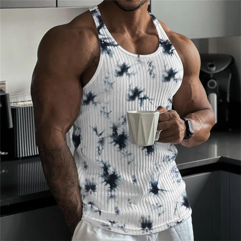 Camouflage Muscle Vest Men Vest Gym Clothing Bodybuilding Stringer Tank Top Men Training Sleeveless T-Shirt Fitness Mens Tanktop