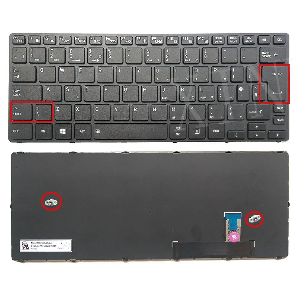 UK UI Layout Laptop Keybaord For Dynabook Tecra A30-G A30-G-15A A30-G-15D A30-G-153 A30-G-12E A30-G-11K