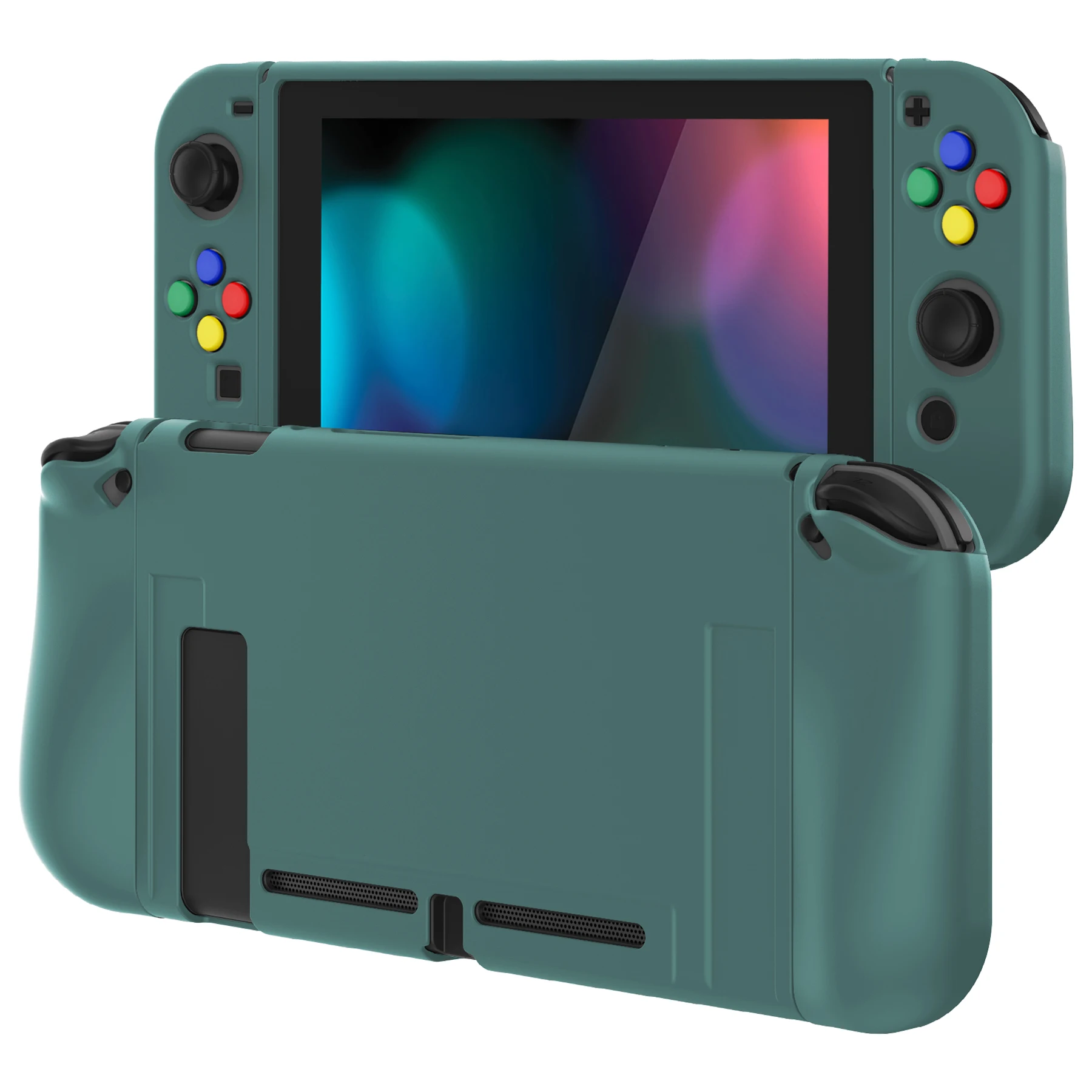 PlayVital Soft Protective Case Cover for Nintendo Switch, TPU Slim Protective Shell with ABXY Direction Button caps