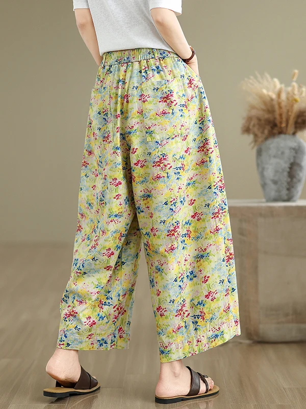 กางเกงยีนส์พิมพ์ลายสไตล์จีนย้อนยุค ทรงขากว้างลำลอง ทรงเข้ารูปขาตรง สำหรับผู้หญิงไซส์ใหญ่