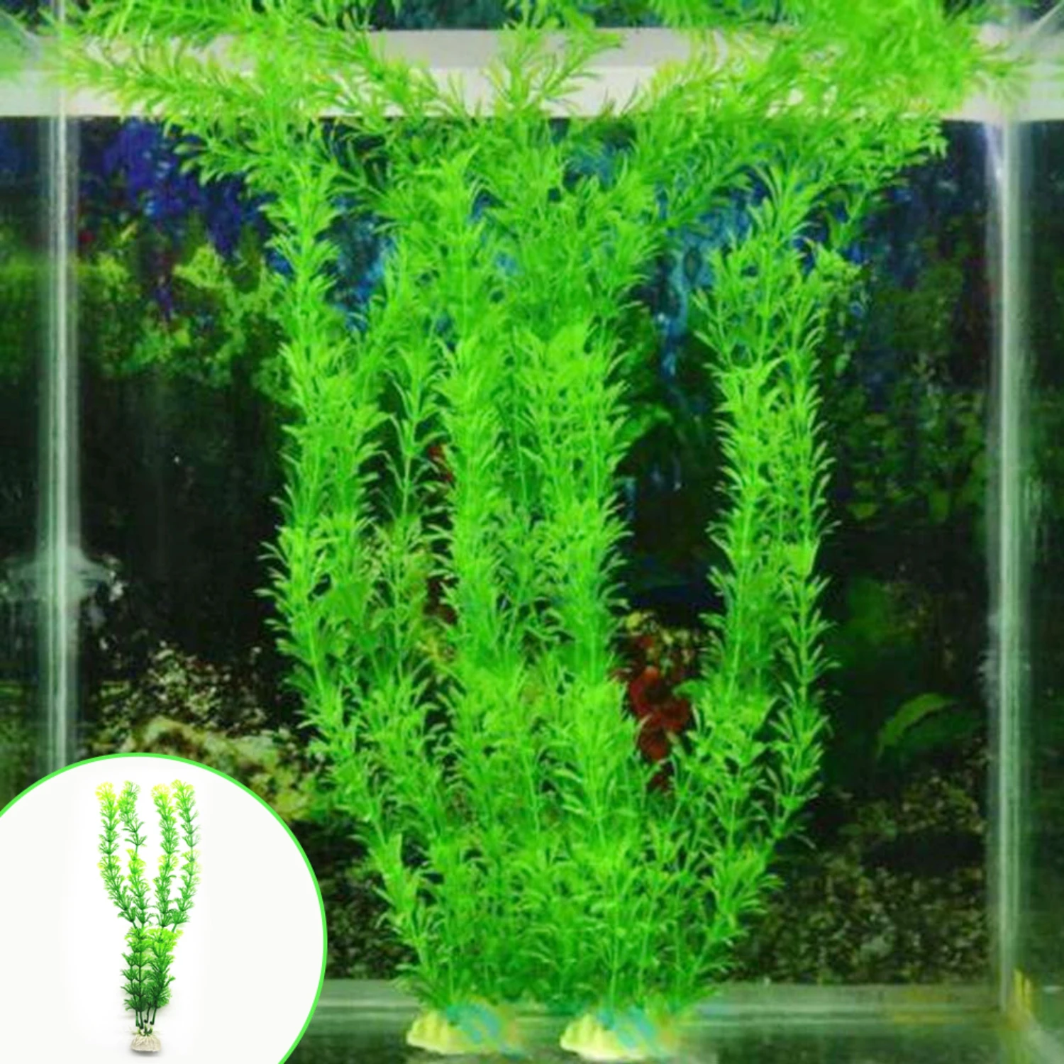 Beautiful Artificial Aquarium Submersible Flower Grass Decoration for Fish Tank - Gorgeous 10-30cm Stunning Ornament Decor - Ama