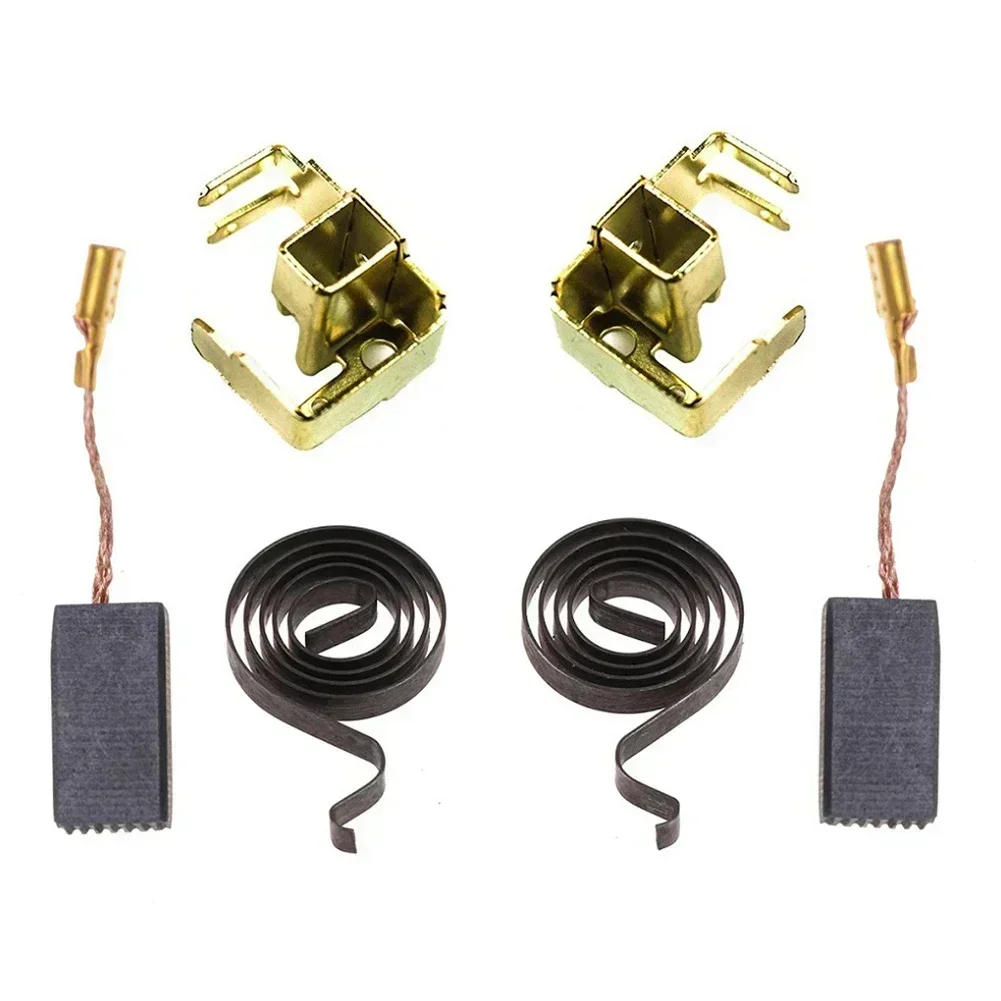 6Pcs Angle Grinder Parts Carbon Brush W Spring W Holder Set For Bosch GWS6-100 Ecoflow Festool Accesorios Furadeira