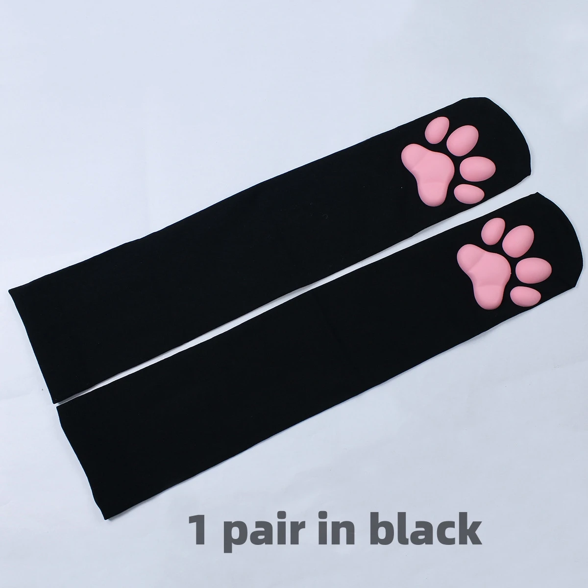 Hot Cat Paw Pad Harajuku Leg Socks Pink Cute Lolita JK Girl Cosplay Silicone anti-skid 3D Kitten Claw Leg Socks For Scholl Girl