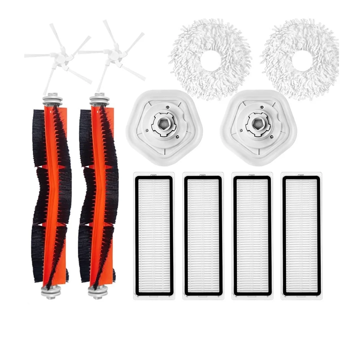 

AUU-For Bot W10 Self-Cleaning Robot Vacuum Replacement Spare Parts RLS5C Hepa Filter Mop Cloths Rag