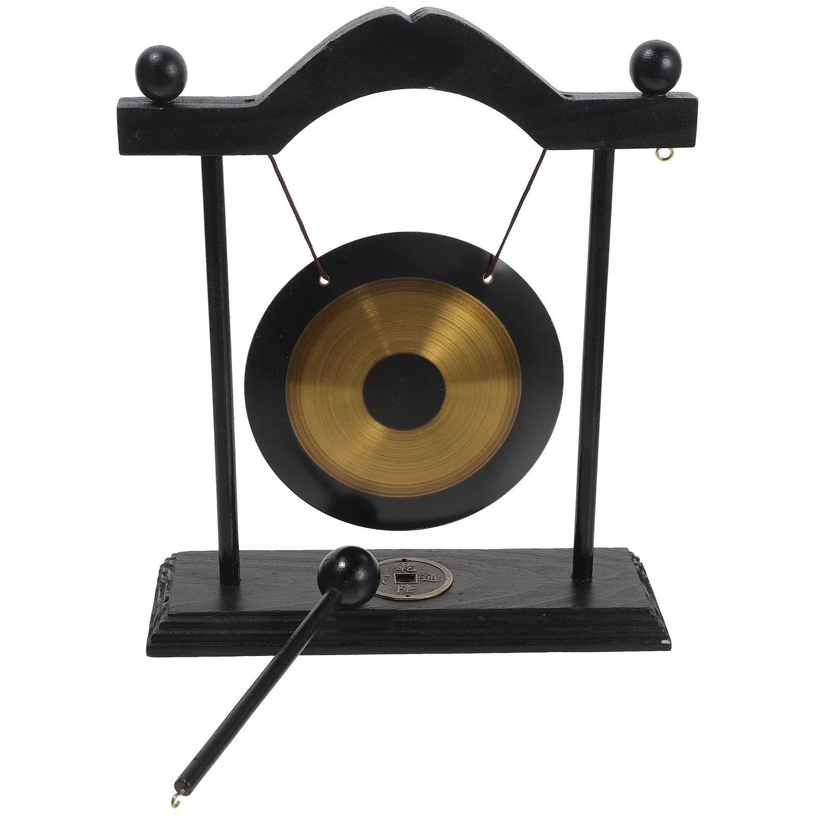 

Delicate Gong Feng Shui Ornaments Vintage Home Decor Meditation Desk Brass Desktop Adornment