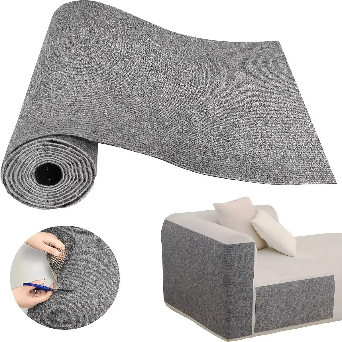 

Anti Cat Scratch Sofa Cat Crawling Mat Sofa Protection Grinding Climbing Frame Self-adhesive Carpet Cats Scratch Board Cat Toys