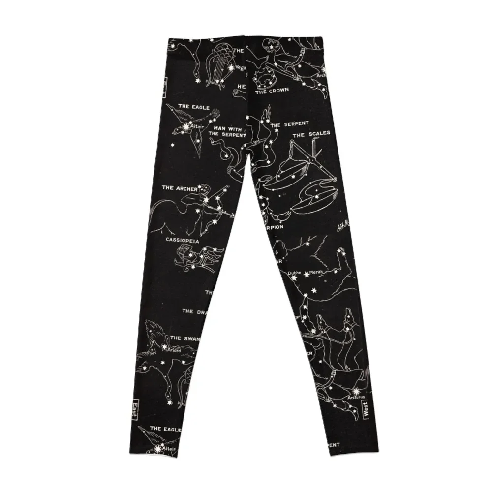 1920's Constellation Map Leggings Legging sport push up legging Womens Leggings