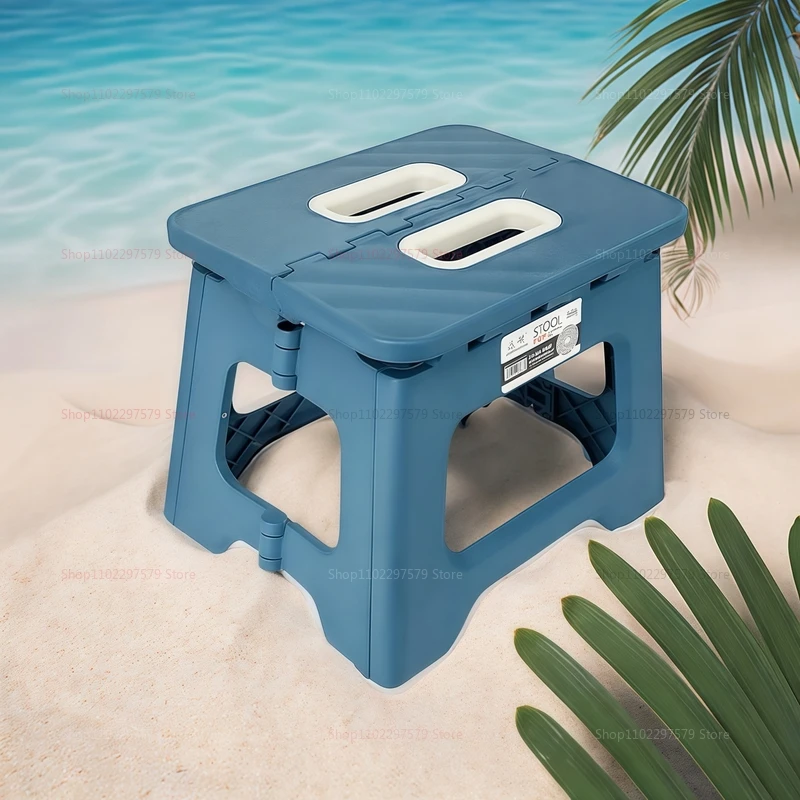 Lightweight Outdoor Camping Foldable Chair Thickened Plastic Beach Chair Carrying Stool Horse Stool Children's Chairs