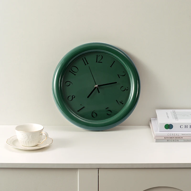 【EpeiusHome】Ins Nordic Minimalist Cream Japanese Retro Style Chubby Round Wall Clock