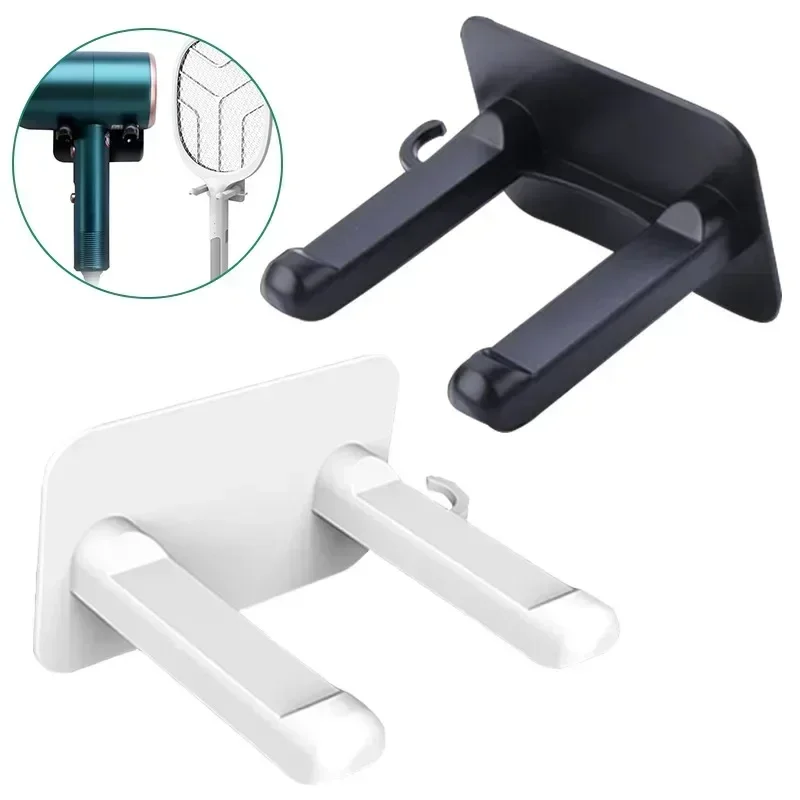 

Hair Dryer Holder Stand Punch-Free Wall Saving Space Mounted Hair Dryer Storage Rack Bracket for Dysons Bathroom Organizer