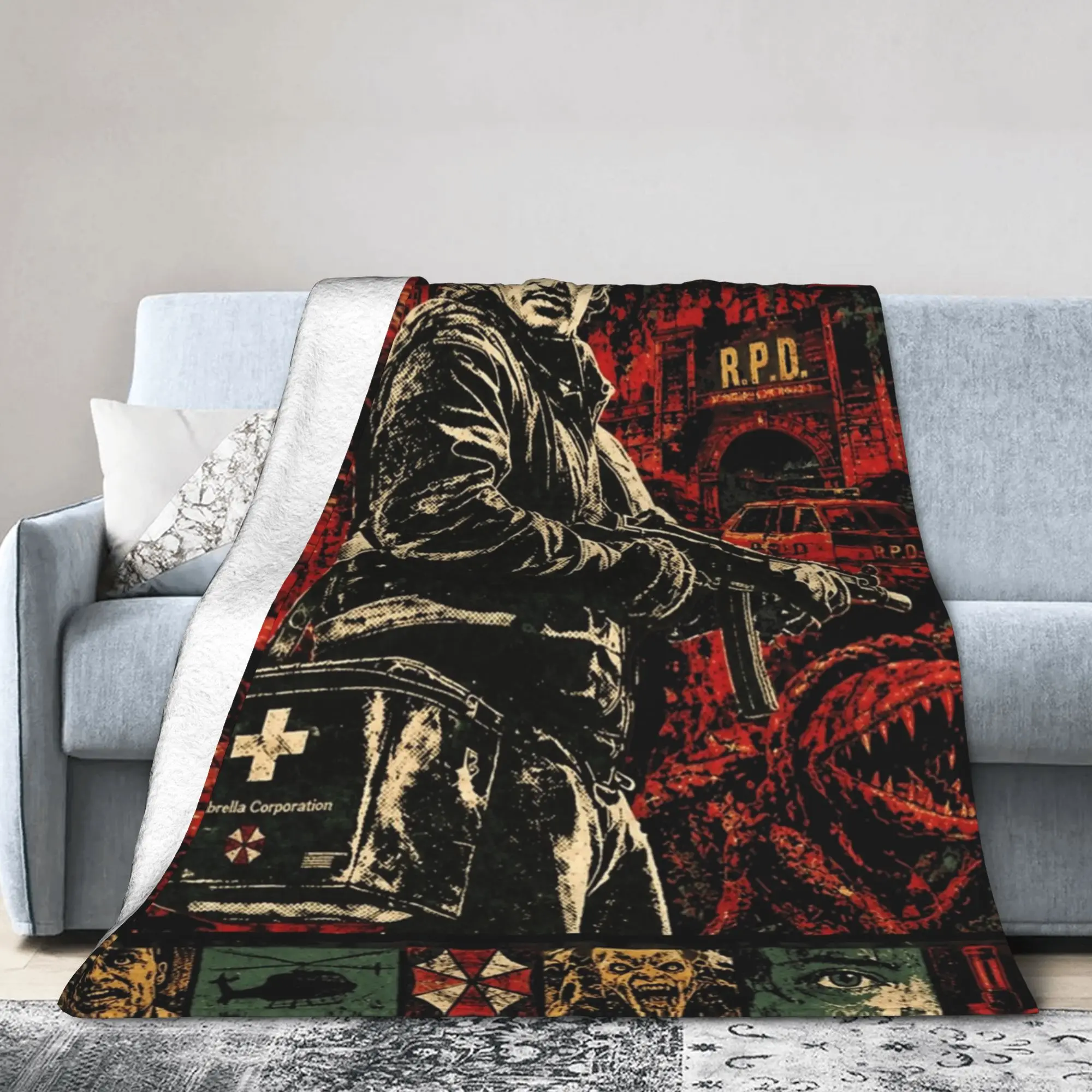 2026 RE Movie Bryan  Fleece Throw Blankets R-Residents Blanket for Sofa Travel Lightweight Bedroom Quilt
