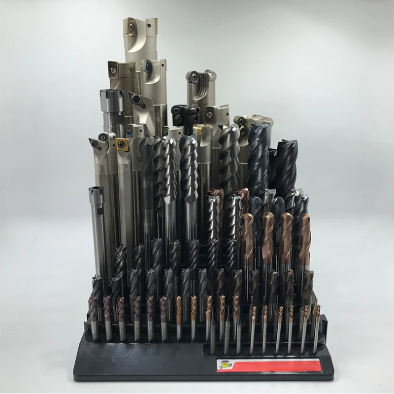 フライスカッター ドリルビットホルダー 収納ボックス マンドレル ベンチツール 85穴 ドライバービットホルダー ドリルヘッド 収納ケース