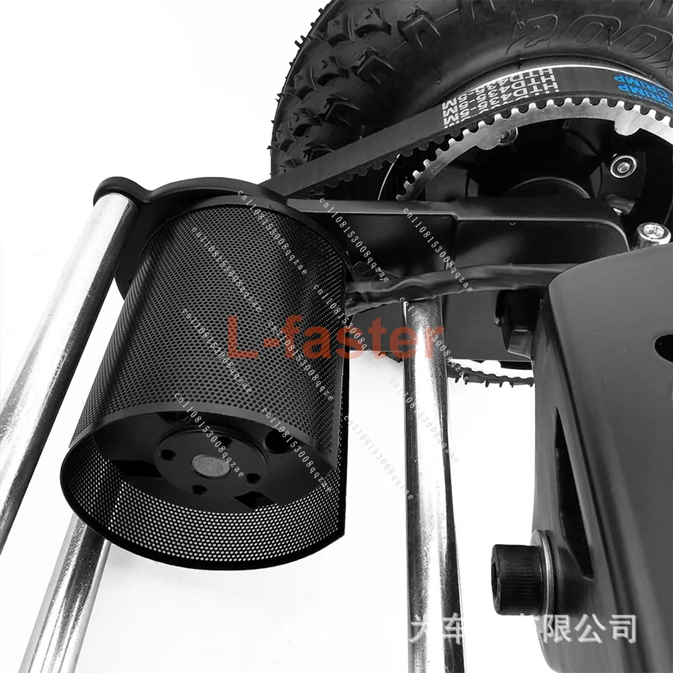 Four-wheel Drive Electric Skateboard Skateboard Belt Drive Frame Longboard Mountain Board 11-inch Bracket 8-inch Tire Double