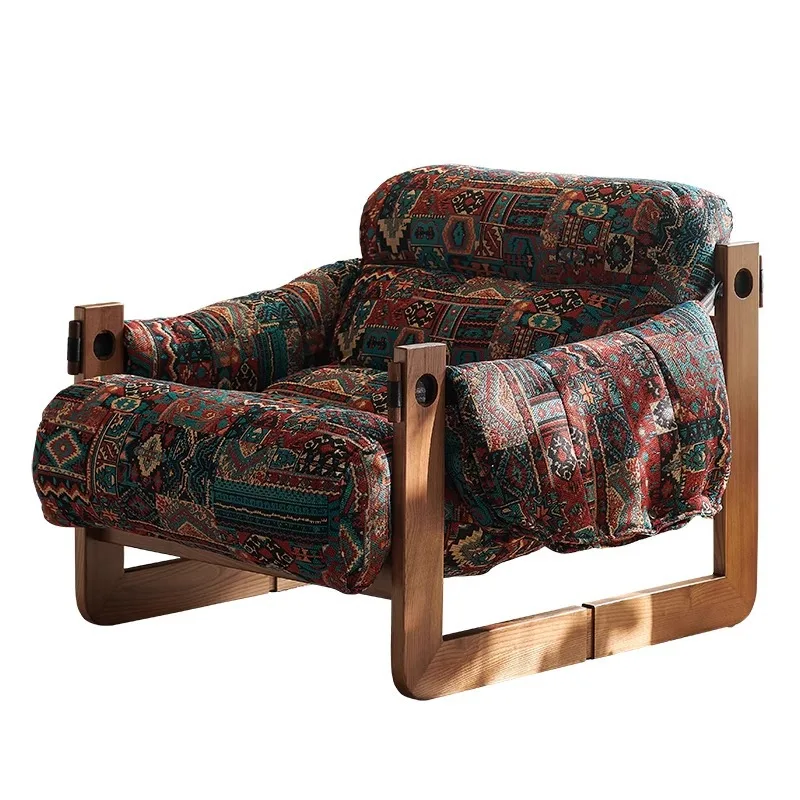 

Medieval style, single, sofa, retro, design, solid wood, living room, leisure, lazy chair